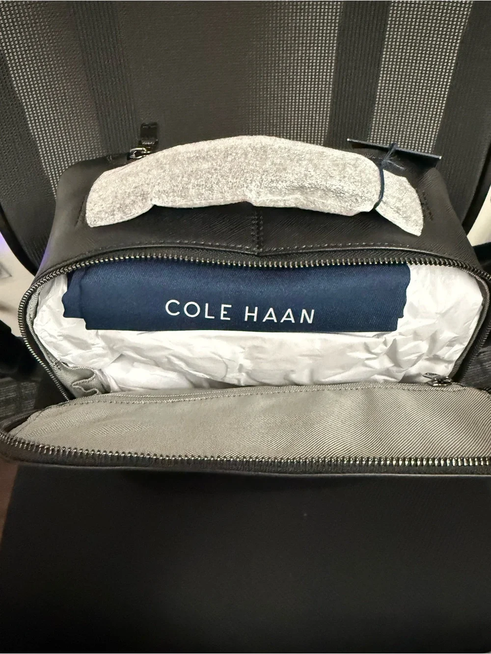 Cole Haan Men's Black Leather Backpack